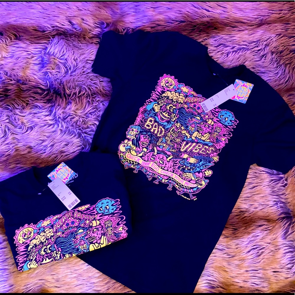 Please Prevent Bad Vibes T-shirt by Killer Acid
